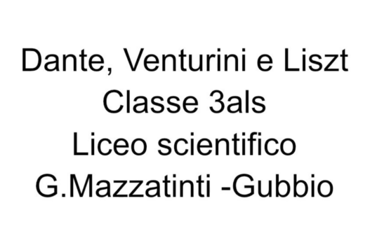 Dante, Venturini e Listz